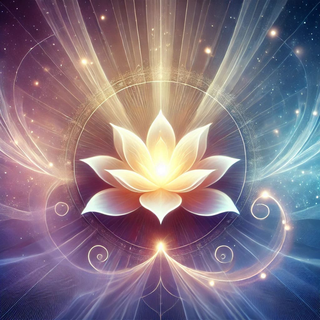 Artistic representation of cosmic energy and astrological symbols